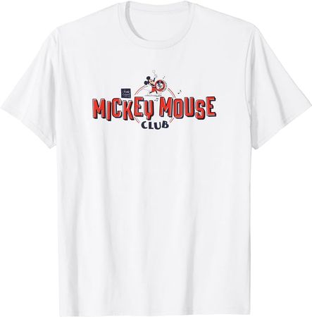 Amazon.com: Disney 100 Mickey & Friends Mickey Mouse Club Marching Logo T-Shirt : Clothing, Shoes & Jewelry