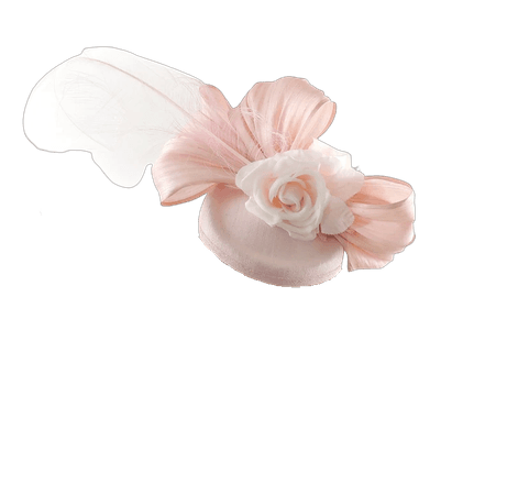 Baby Pink Khendoo Designer Silk Fascinator Hat for Kentucky Derby,Melbourne Cup, Ascot (20 colors avail)