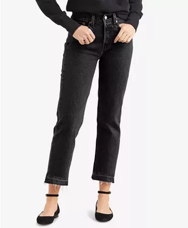 Levi's Wedgie Straight-Leg Cropped Jeans & Reviews - Jeans - Juniors - Macy's