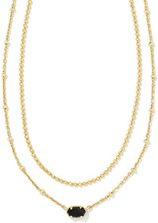 Amazon.com: Kendra Scott Emilie Multi-Strand Necklace for Women, Fashion Jewelry, 14k Gold-Plated, Iridescent Drusy: Clothing, Shoes & Jewelry