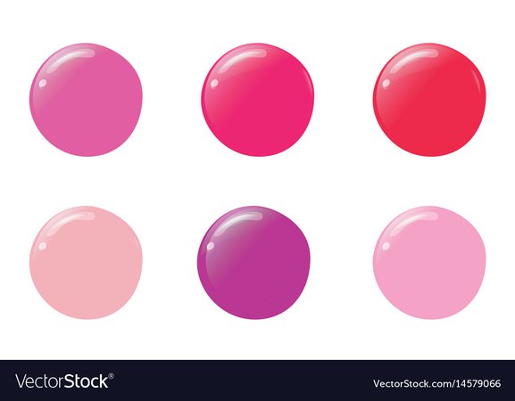 Nail polish drops different trendy colors Vector Image
