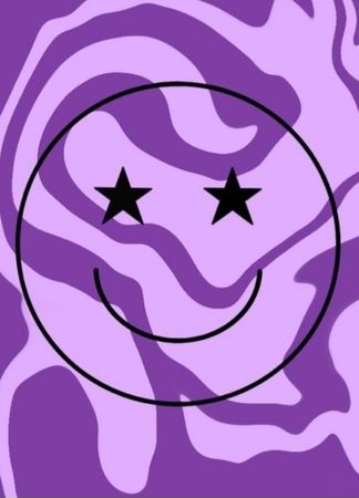 preppy purple smiley