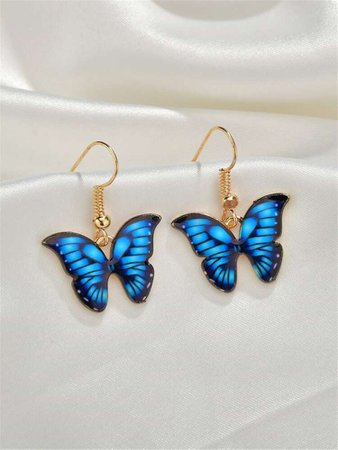 Blue butterfly earings 🦋✨