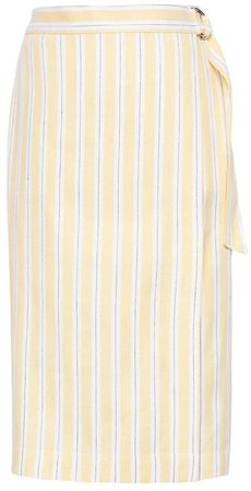 Linen-Cotton Wrap Skirt