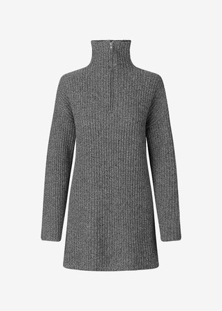 The Garment Canada Zip Sweater - Dark Grey Melange – Frankie Shop Europe