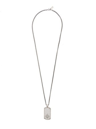 Metallic Nialaya Jewelry dog tag necklace - Farfetch