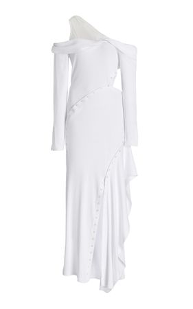 Tinsley Asymmetric Deconstructed Midi Dress By Simkhai | Moda Operandi