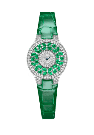Emerald on Diamond Ladies Watch, Classic Butterfly, Graff