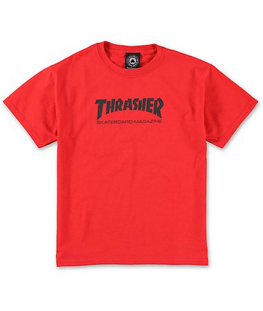 Thrasher Boys Mag Red T-Shirt | Zumiez