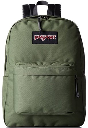 green jansport backpack