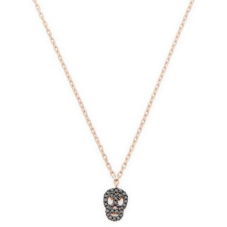 Diamond Skull Pendant Necklace