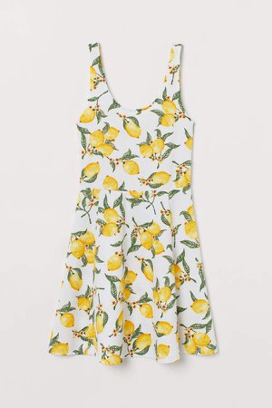 Sleeveless Jersey Dress - Yellow