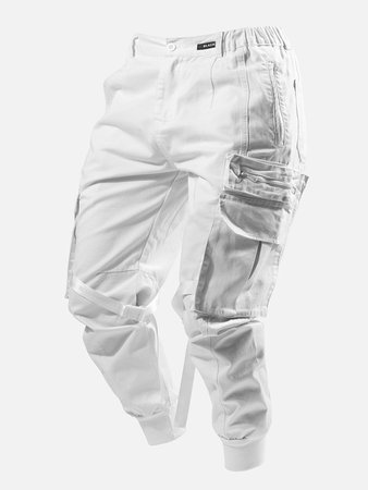 white cargo pants men