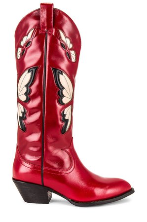 Jeffrey Campbell Fly Away Cowboy Boot in Red | REVOLVE