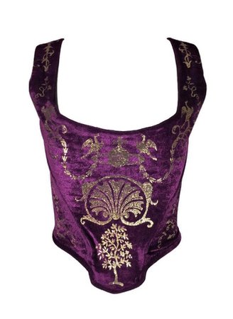 purple corset