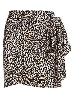 Andamane Leopard Print Skirt