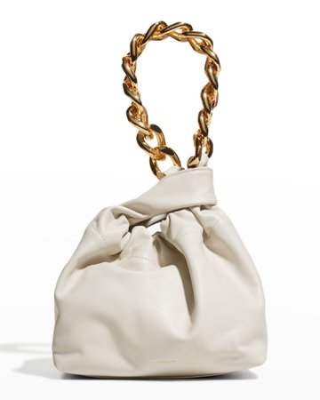 DeMellier Santa Monica Leather Top-Handle Bag w/ Chain | Neiman Marcus