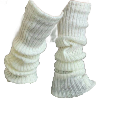 coquette white leg warmers cute