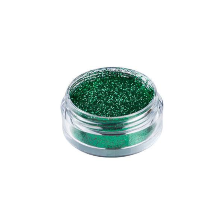 Emerald glitter makeup