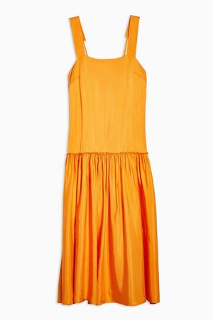 **Drop Waist Pinafore Dress By Boutique | Topshop orange