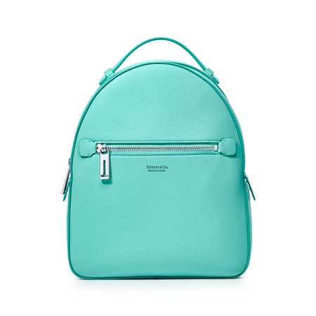 Backpack in Tiffany Blue® grain calfskin leather. | Tiffany & Co.
