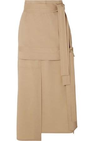3.1 Phillip Lim | Belted wool-blend midi skirt | NET-A-PORTER.COM