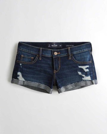 Girls Stretch Low-Rise Denim Short-Shorts | Girls Bottoms | HollisterCo.com