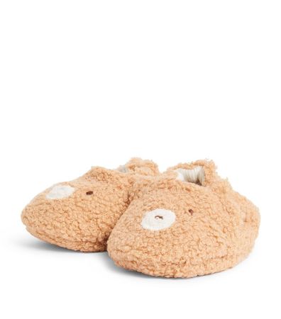 Sale | Albetta Bouclé Teddy Bear Slippers (3-36 Months) | Harrods AU