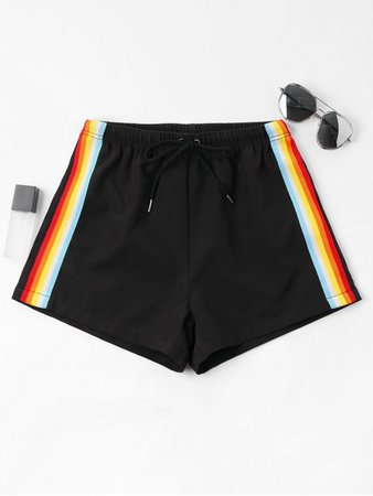 Rainbow detail shorts
