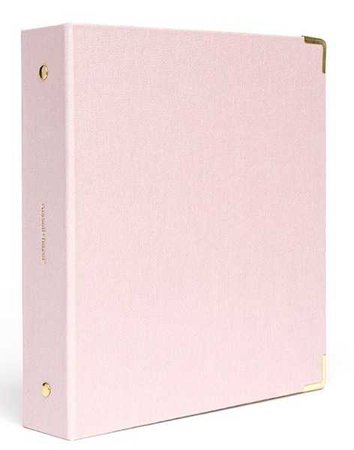 Cute pink binder