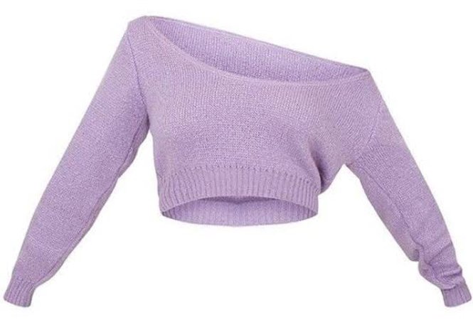 Baby purple cropped knitwear