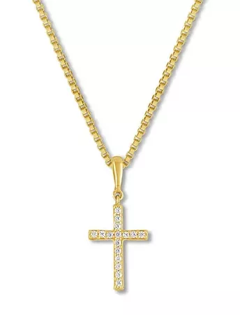gold cross necklace - Google Search