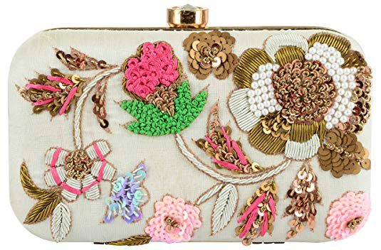 Tooba Handicraft Hand Embroidered Multicolour Clutch Bag Purse For Women: Amazon.in: Shoes & Handbags