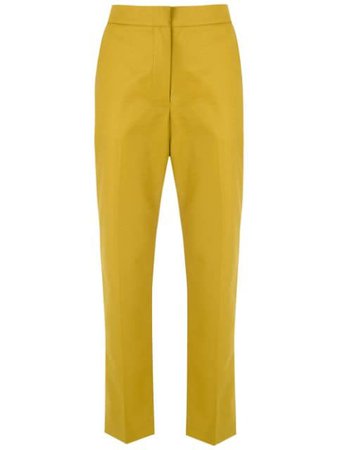 Yellow Egrey cropped trousers 317133 - Farfetch