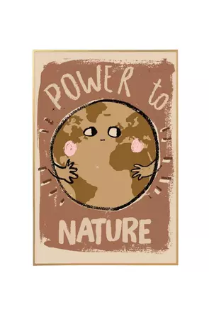 Studio Loco Wall Poster, Power to Nature, 50cm x 70cm | Hello Little Birdie