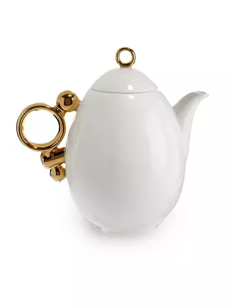Shop Prouna Geometrica Gold Rim Teapot | Saks Fifth Avenue