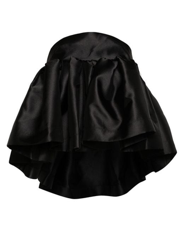 marques almeida black strapless pelpum blousedress