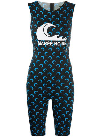 Marine Serre Crescent Moon Print Bodysuit - Farfetch