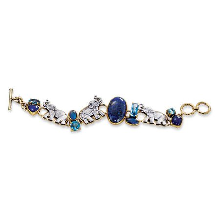 Amy Kahn Russell Lapis Lazuli Elephant Bracelet | Uno Alla Volta