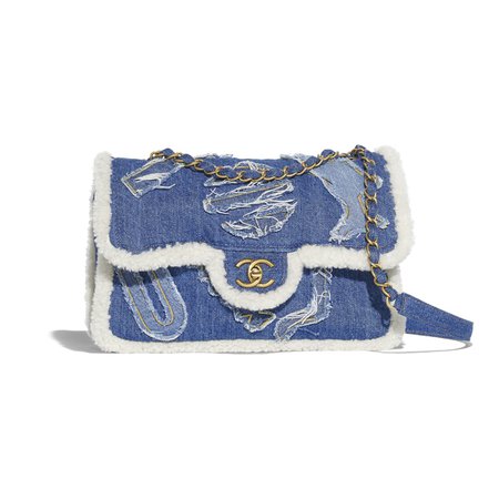 Chanel-Light-Blue-CottonShearling-Sheepskin-Flap-Bag.jpg (1240×1240)