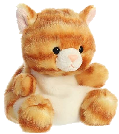 plush toy cat orange