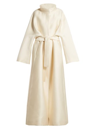 Sarlie high-neck silk coat | The Row | MATCHESFASHION.COM