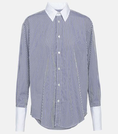 Striped Cotton Shirt in White - Polo Ralph Lauren | Mytheresa