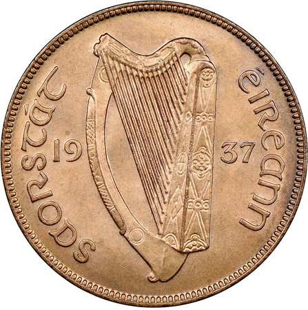 irish good luck coin