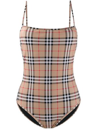 Burberry Vintage Check Swimsuit - Farfetch