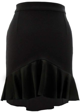 Juliana Herc Black A-Line Mini Skirt