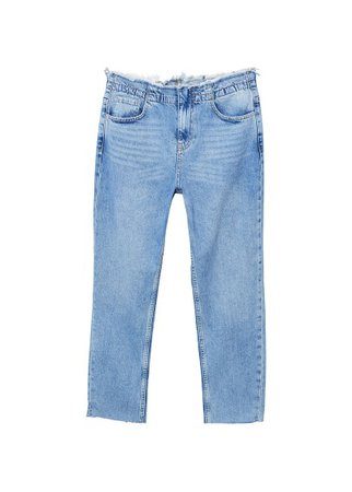 MANGO Frayed edges jeans