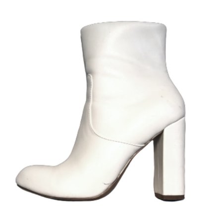 white gogo boot
