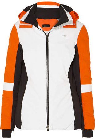 Kjus - Formula Color-block Hooded Down Ski Jacket - Orange