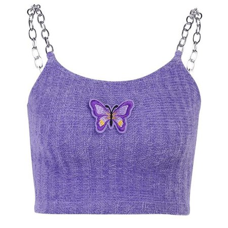 🔥 Aesthetic Purple Crop Top - $25.99 - Shoptery